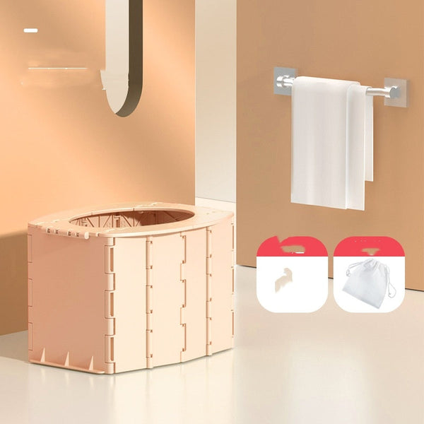 Portable Travel Folding Toilet Urinal Mobile Seat For Camping Hiking Auto Power Premium