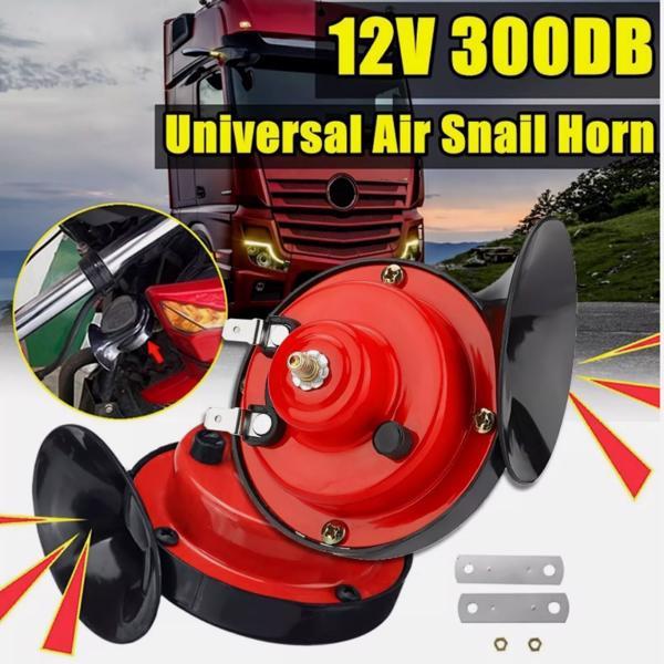 2PC 12V 300DB Super Speaker Train Air Horn Waterproof Motorcycle Car Truck SUV Boat Auto Power Premium