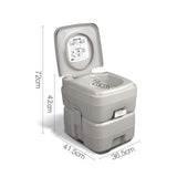 20L Portable Camping Toilet Auto Power Premium