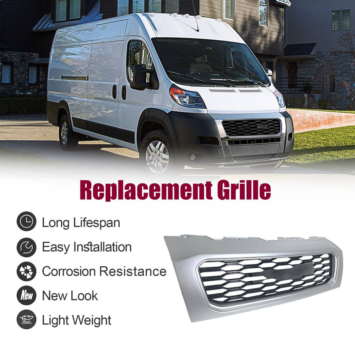 Gloss Black front grille